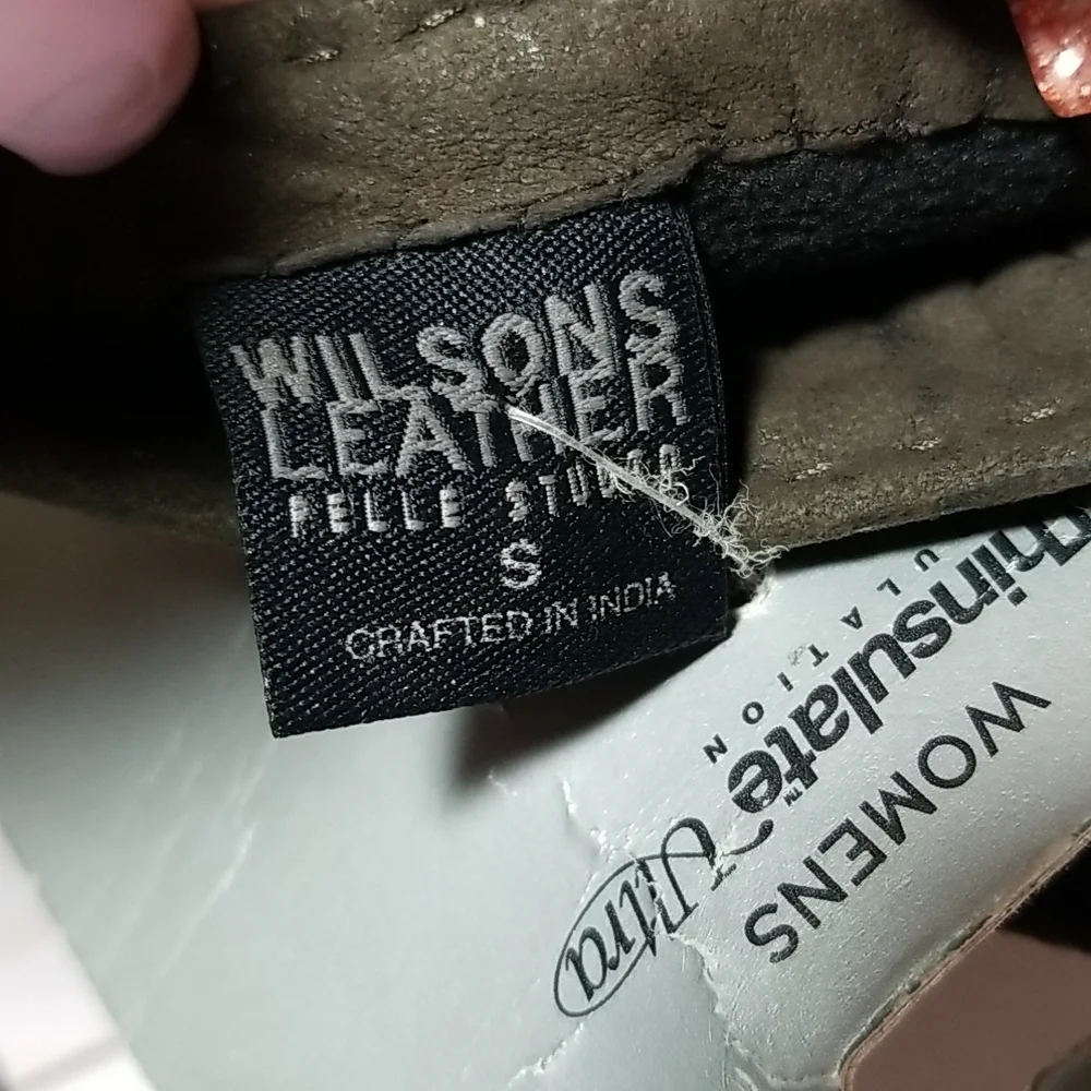 New Wilson's leather gloves small‎